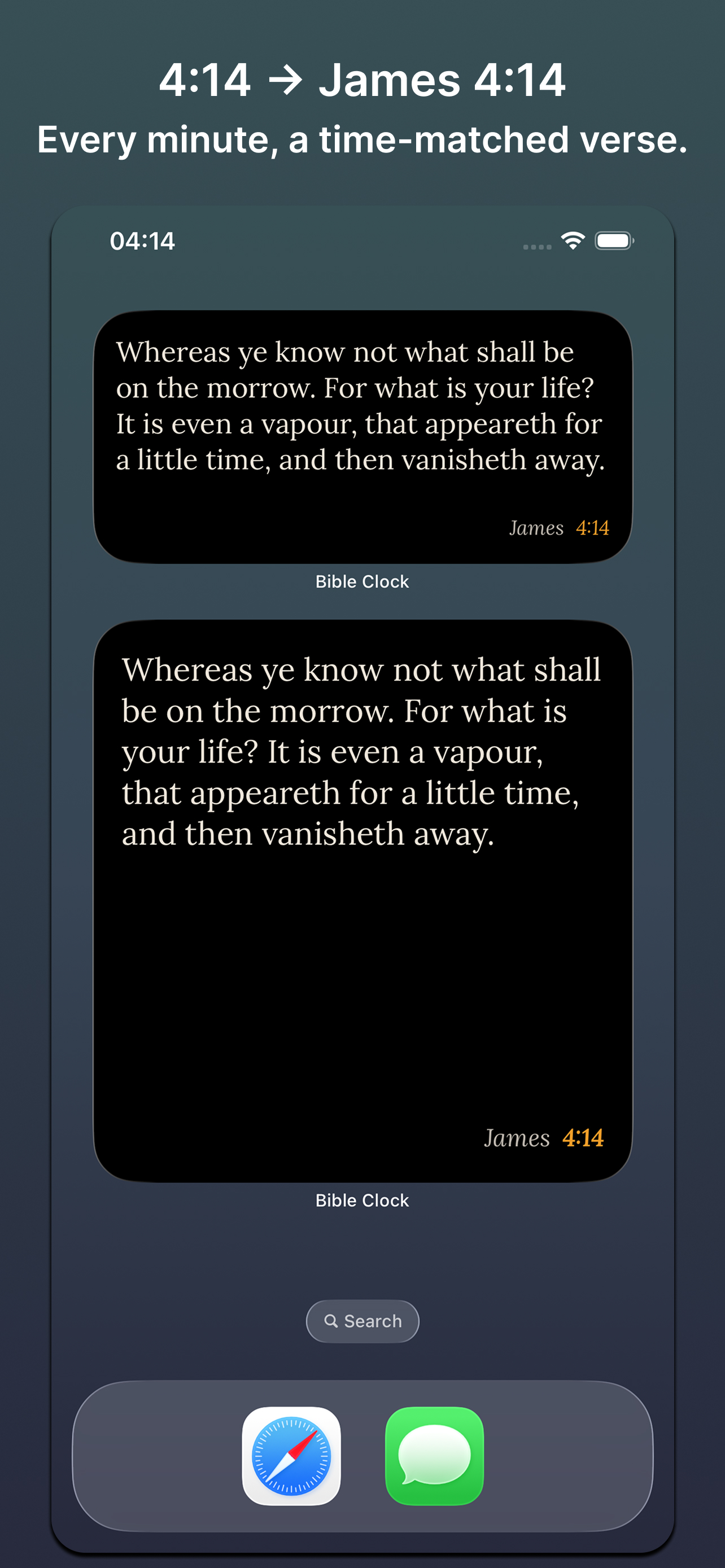 Bible Clock Screenshot 1
